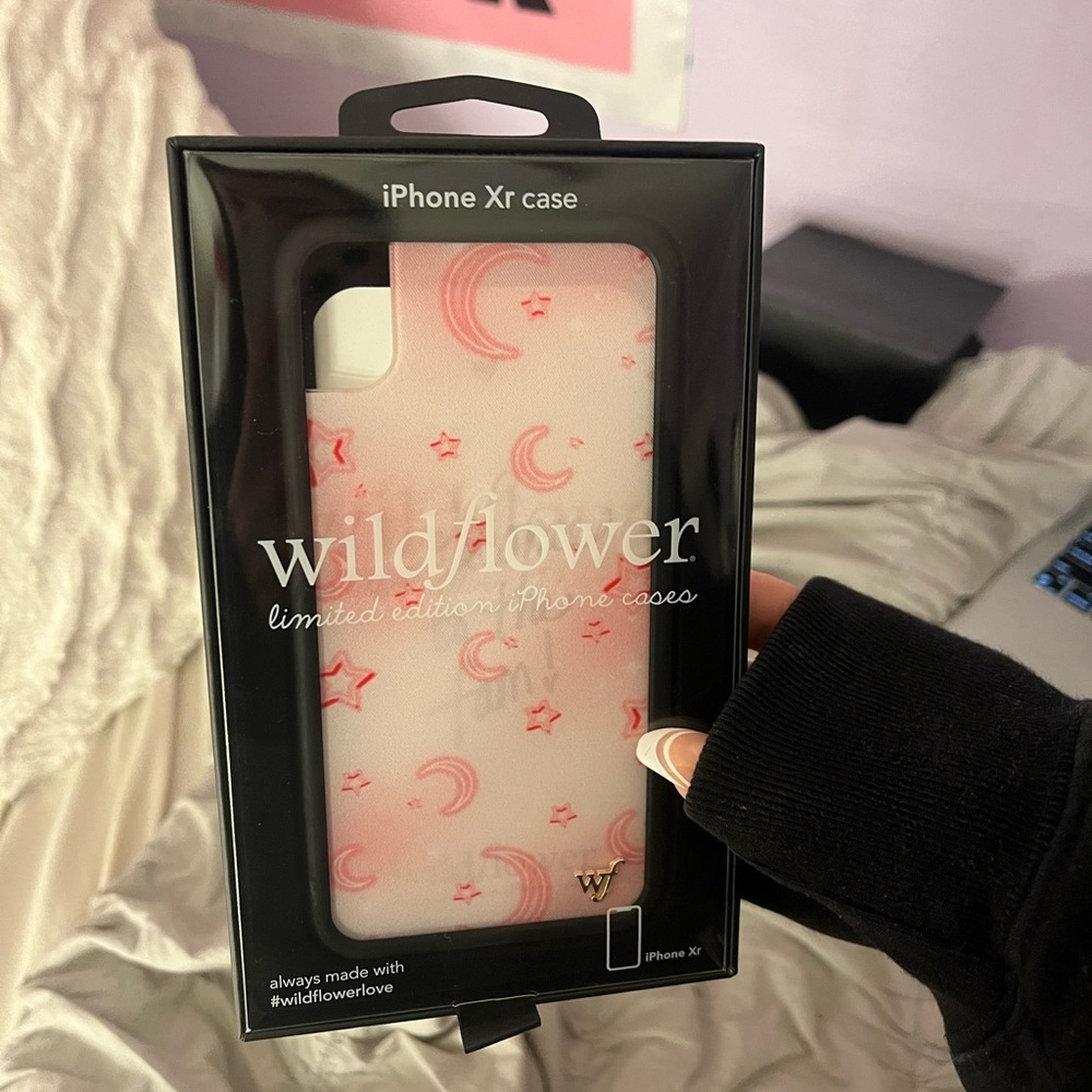 Pink Moons and Stars Wildflower iPhone XR Phone Case